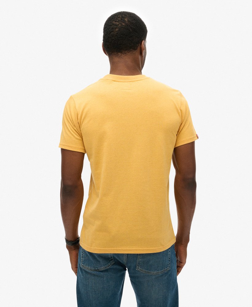 camiseta workwear flock graphic em amarelo âmbar mesclado
