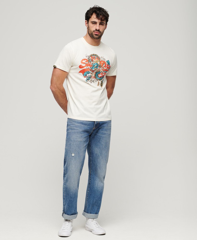 camiseta tokyo graphic na cor off white