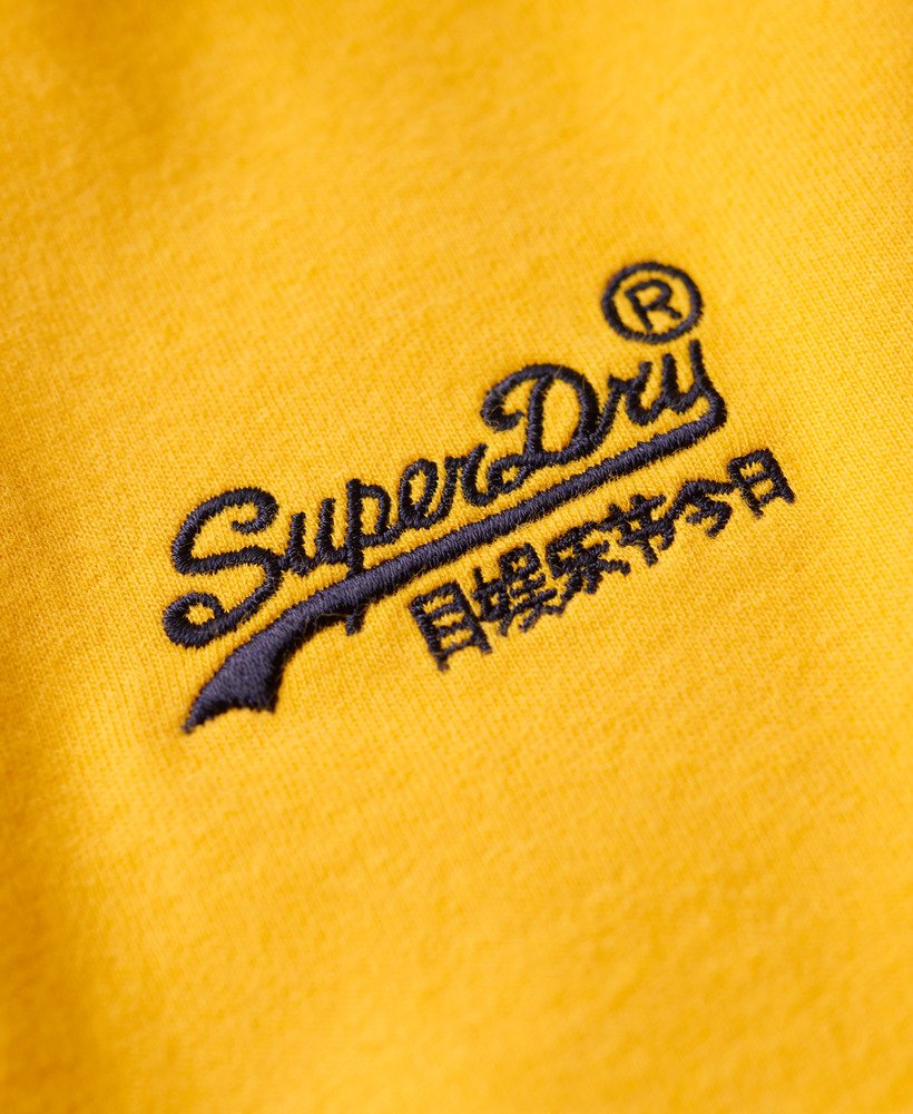 camiseta essential logo em algodão orgânico na cor utah gold