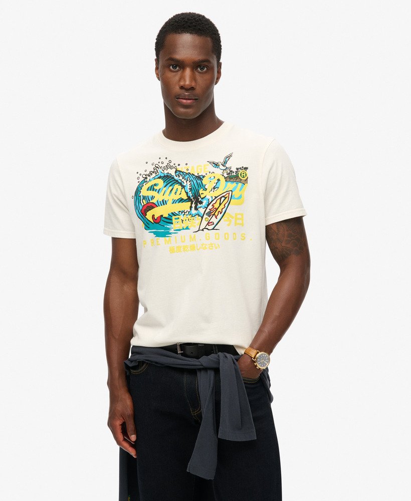 camiseta la graphic na cor off white