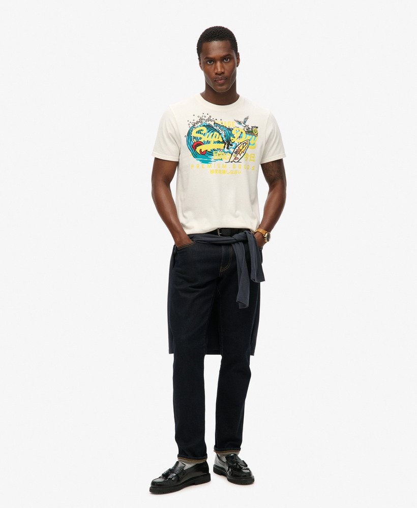 camiseta la graphic na cor off white