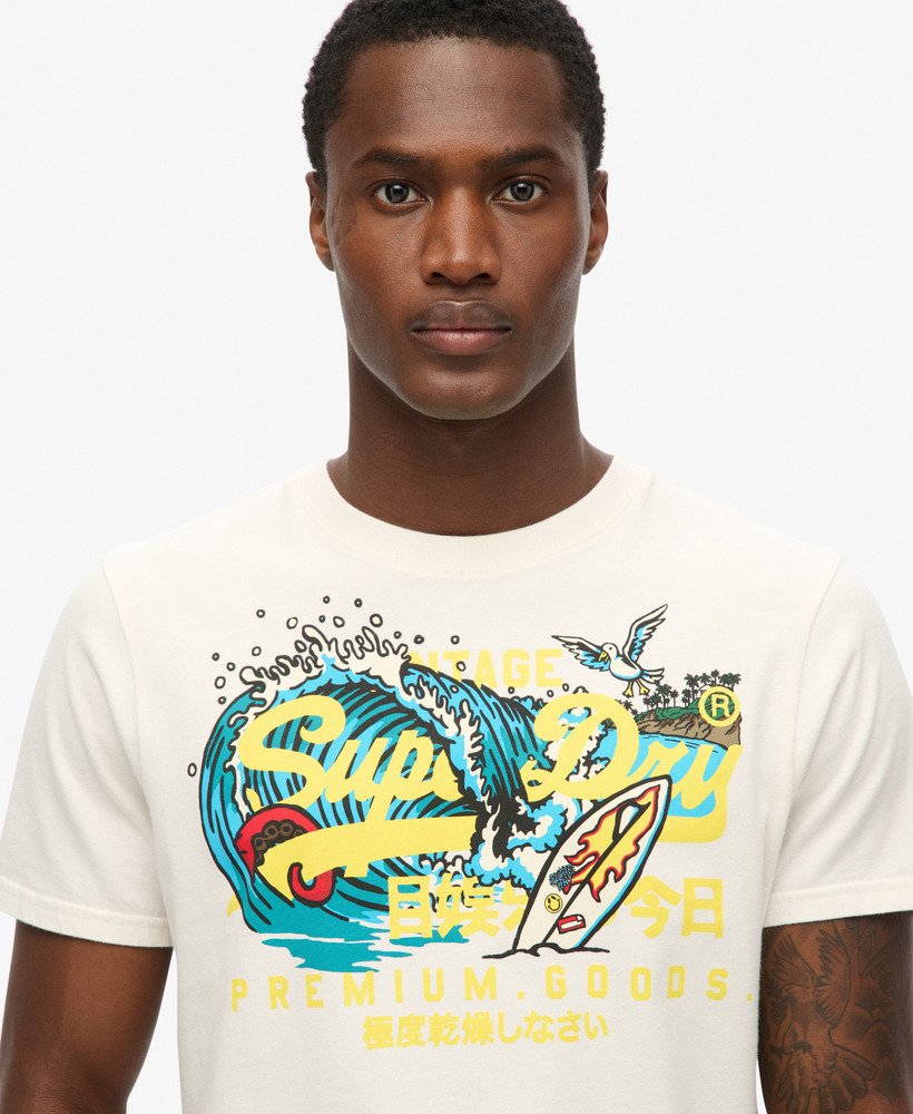 camiseta la graphic na cor off white