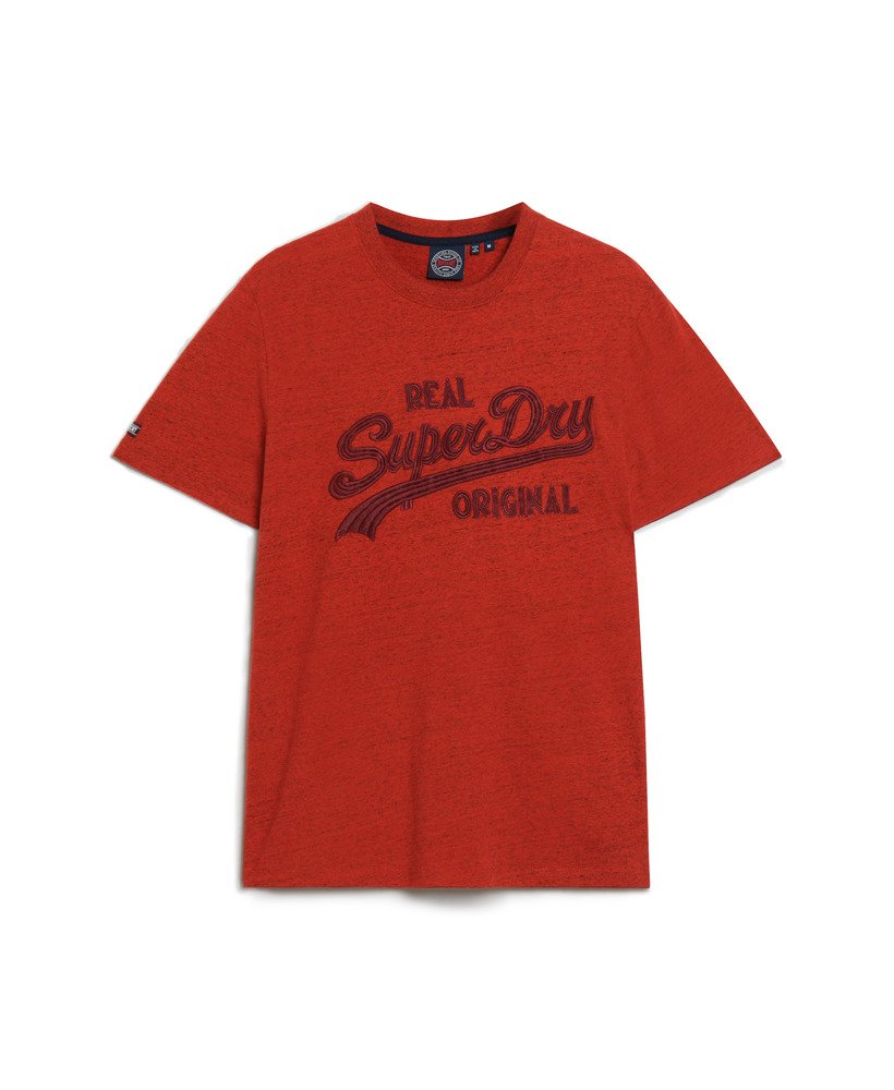 camiseta com logo vintage bordado na cor laranja arizona grit.