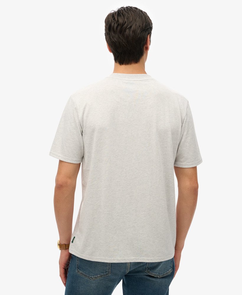 camiseta folgada neon travel na cor cinza mesclado glacier