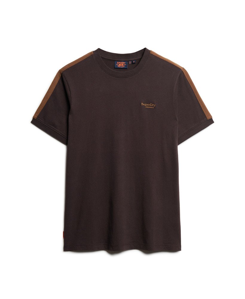 camiseta retrô essential logo em marrom ameixa chocolatebege dachshund