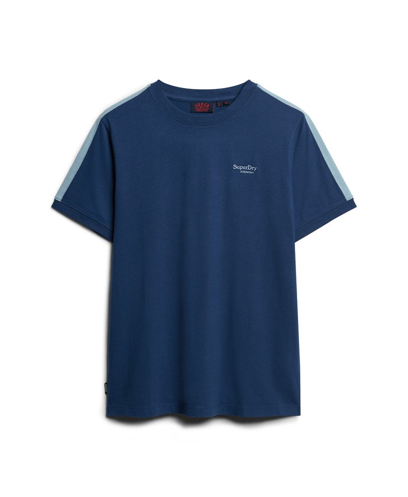 camiseta retrô essential logo em azul-marinhoazul-china