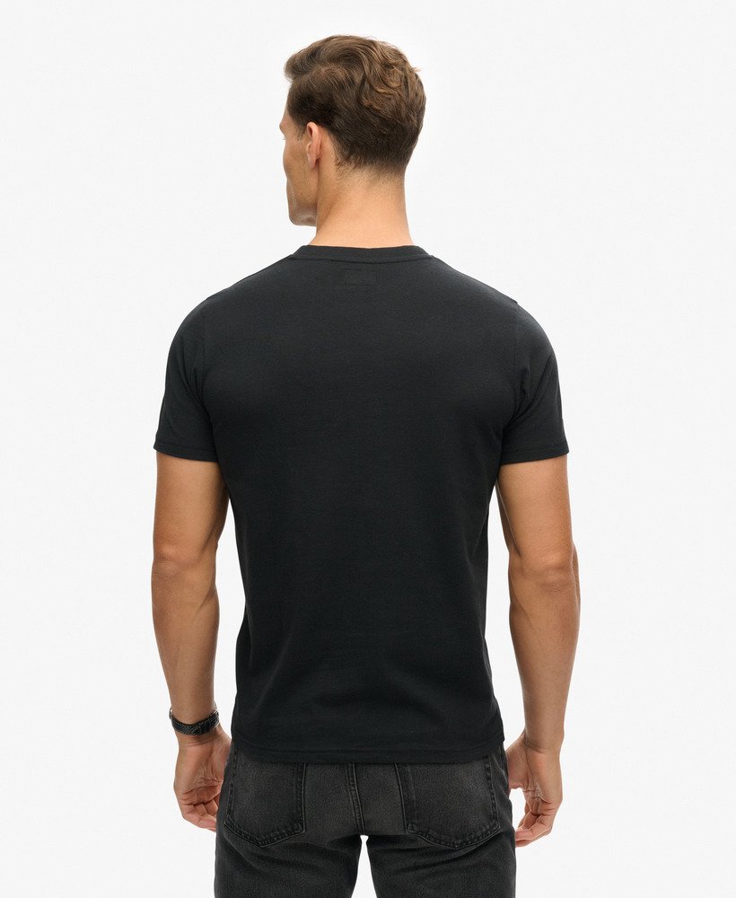 camiseta venue duo com logo na cor nero black mesclado