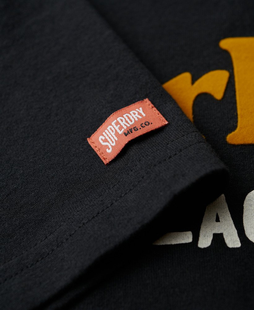 camiseta venue duo com logo na cor nero black mesclado