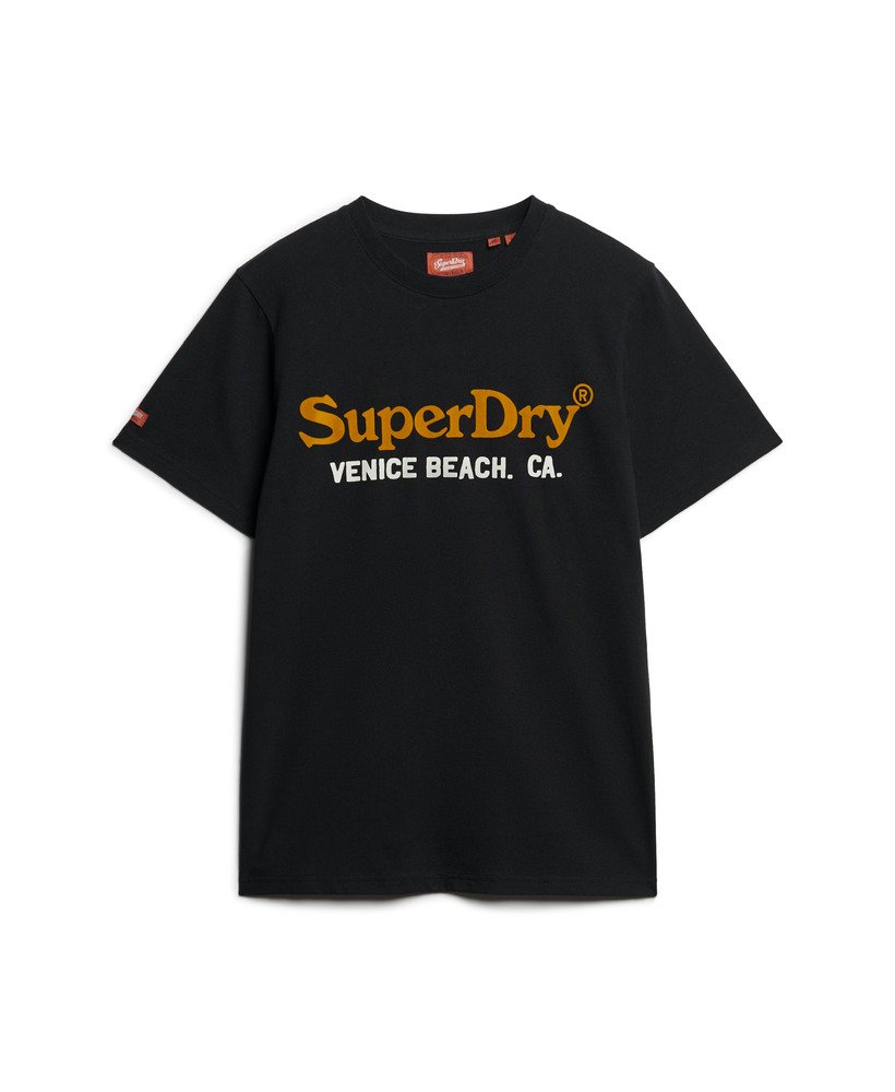 camiseta venue duo com logo na cor nero black mesclado