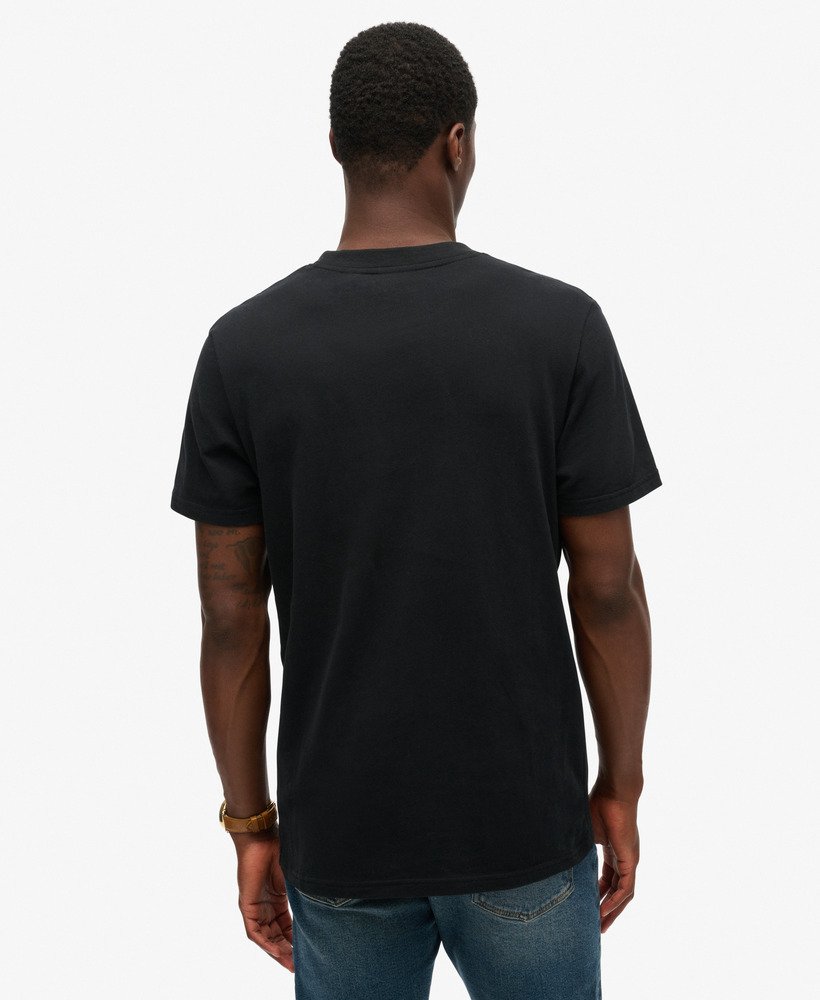 camiseta vintage logo duo na cor preta jet
