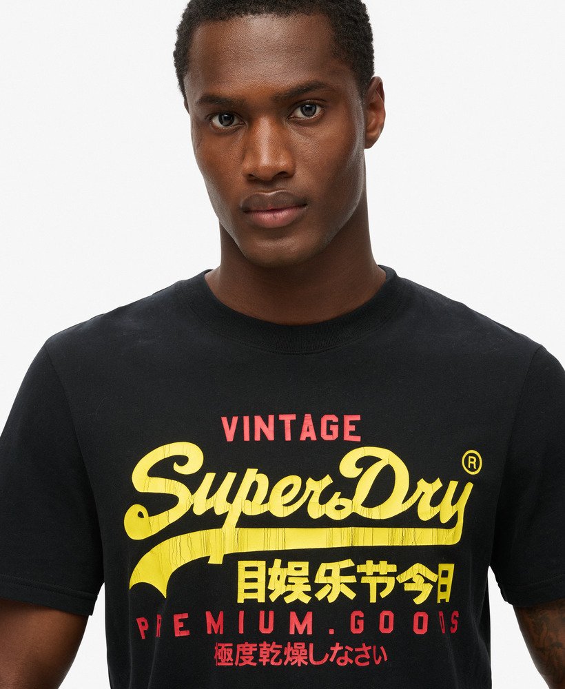 camiseta vintage logo duo na cor preta jet