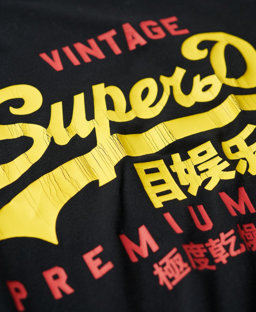 camiseta vintage logo duo na cor preta jet
