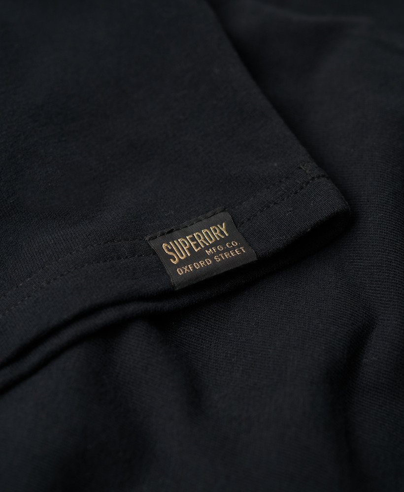 camiseta vintage logo duo na cor preta jet