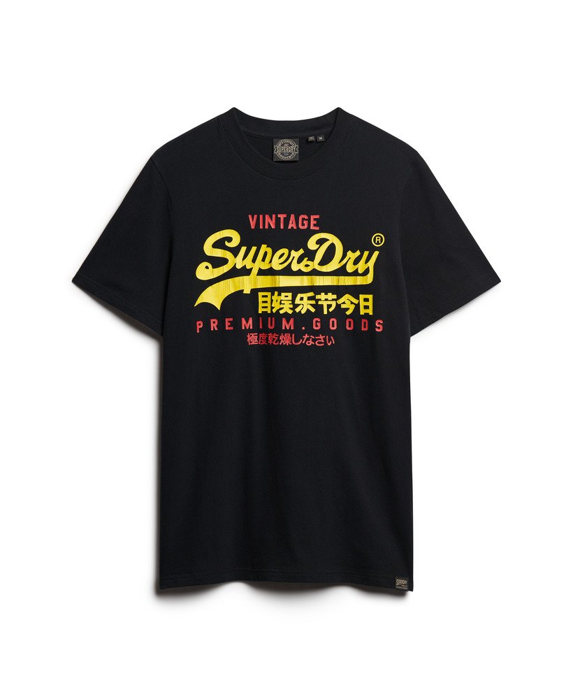 camiseta vintage logo duo na cor preta jet