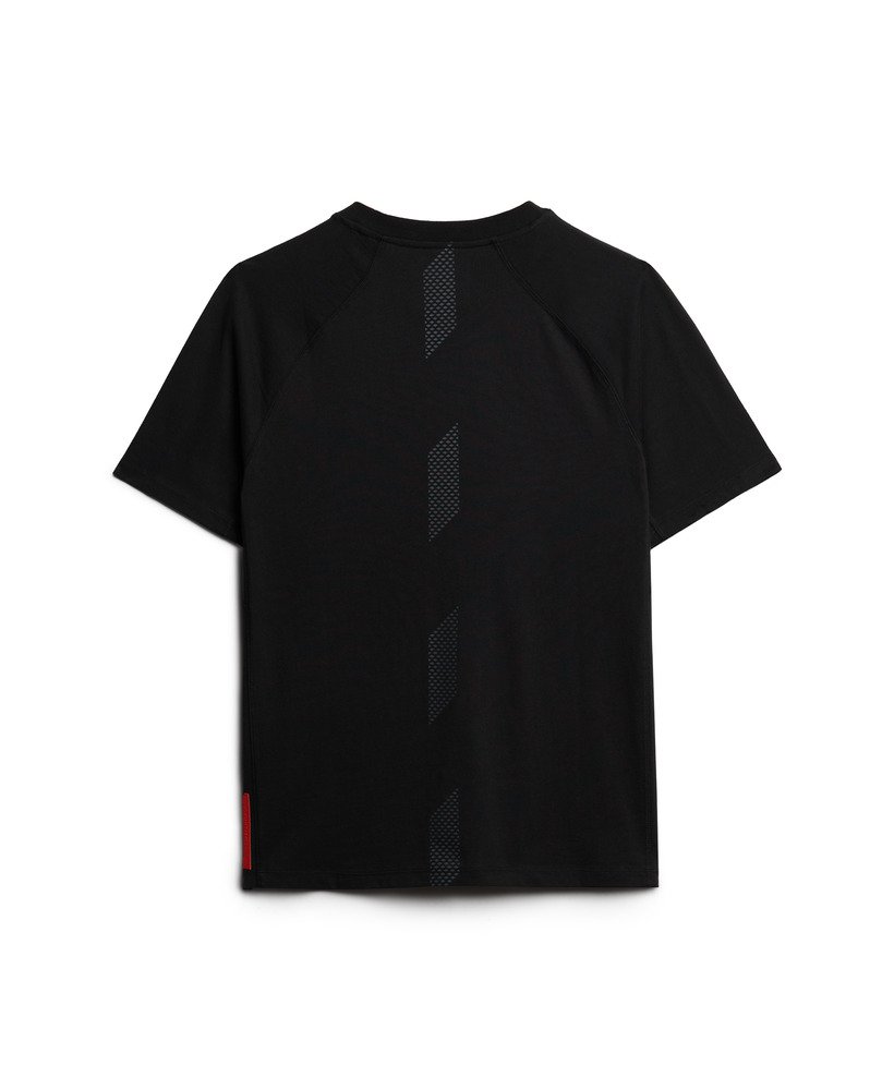 camiseta sport tech logo relaxed na cor preta