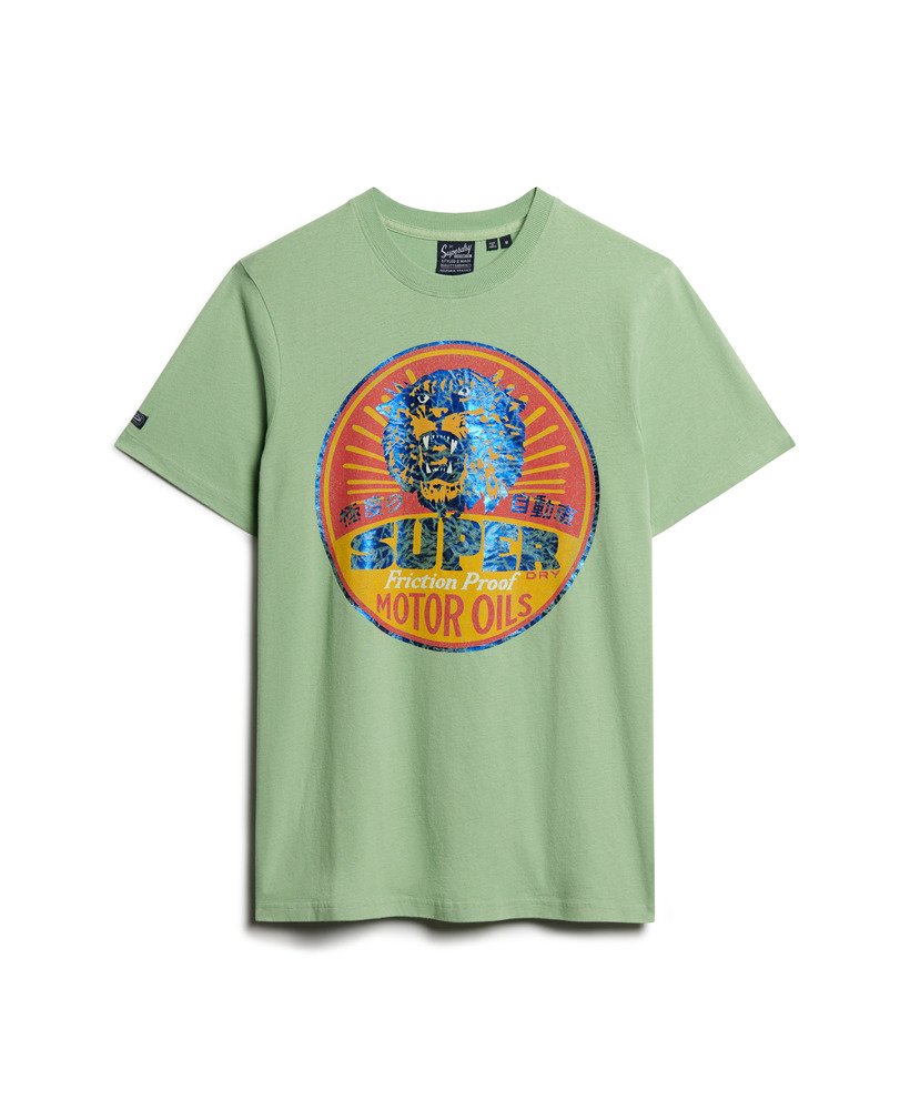 camiseta gasoline workwear na cor verde claro