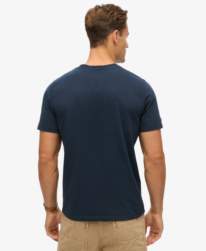 camiseta gasoline workwear na cor azul marinho eclipse