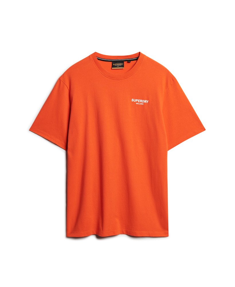 camiseta esportiva de luxo com modelagem solta na cor vermelho tomate cereja.