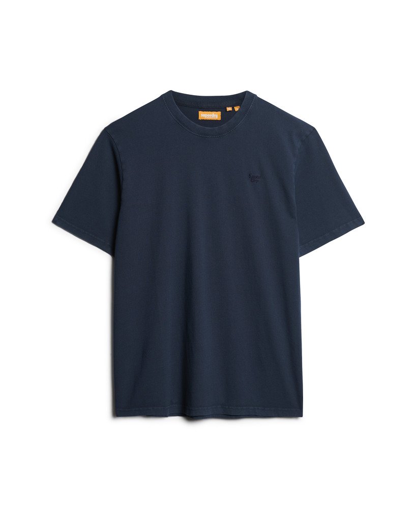 camiseta vintage lavada na cor azul-marinho eclipse.