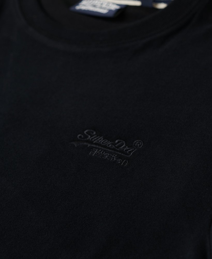 camiseta essential logo em algodão orgânico na cor pretapreta