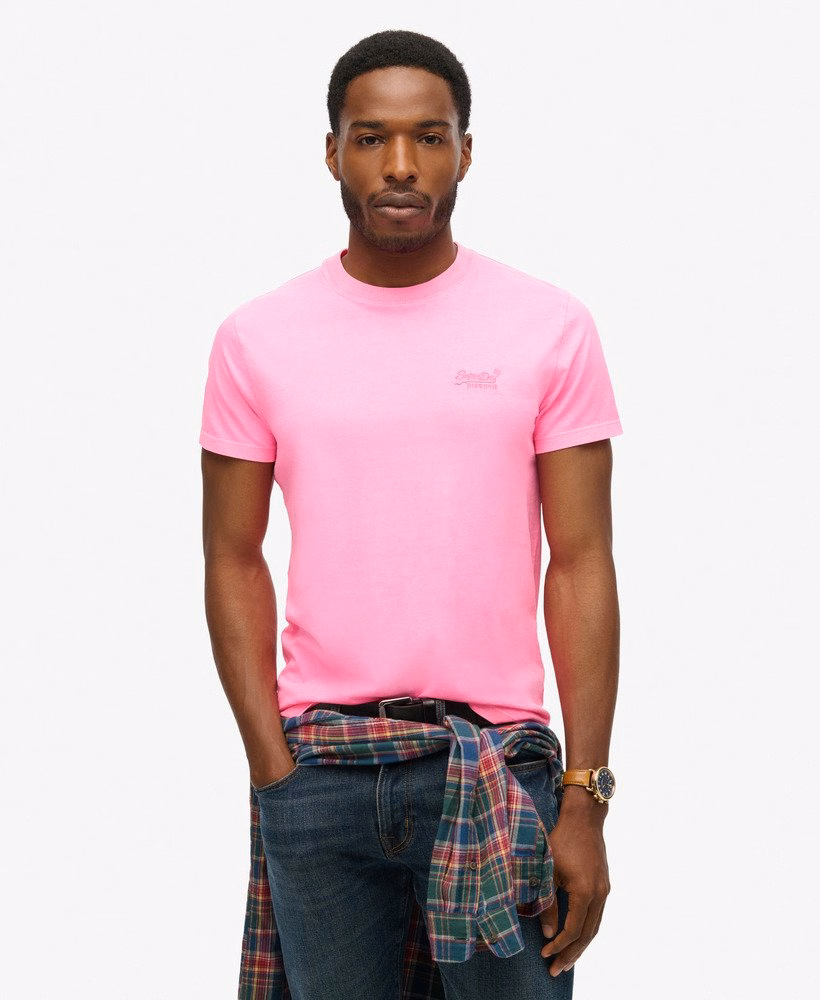 Camiseta Neon com Logo Essencial Bordado
