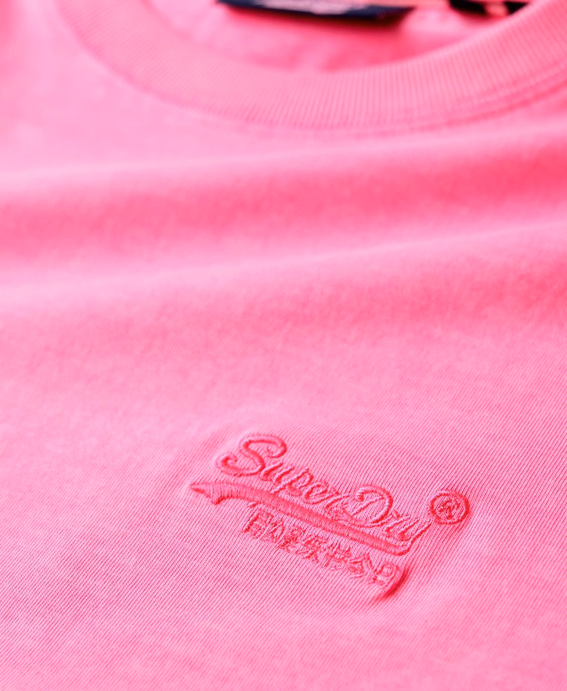 Camiseta Neon com Logo Essencial Bordado