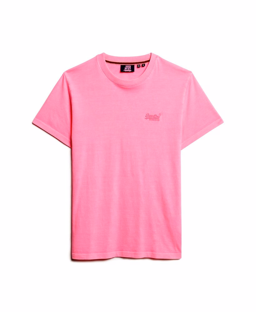 Camiseta Neon com Logo Essencial Bordado