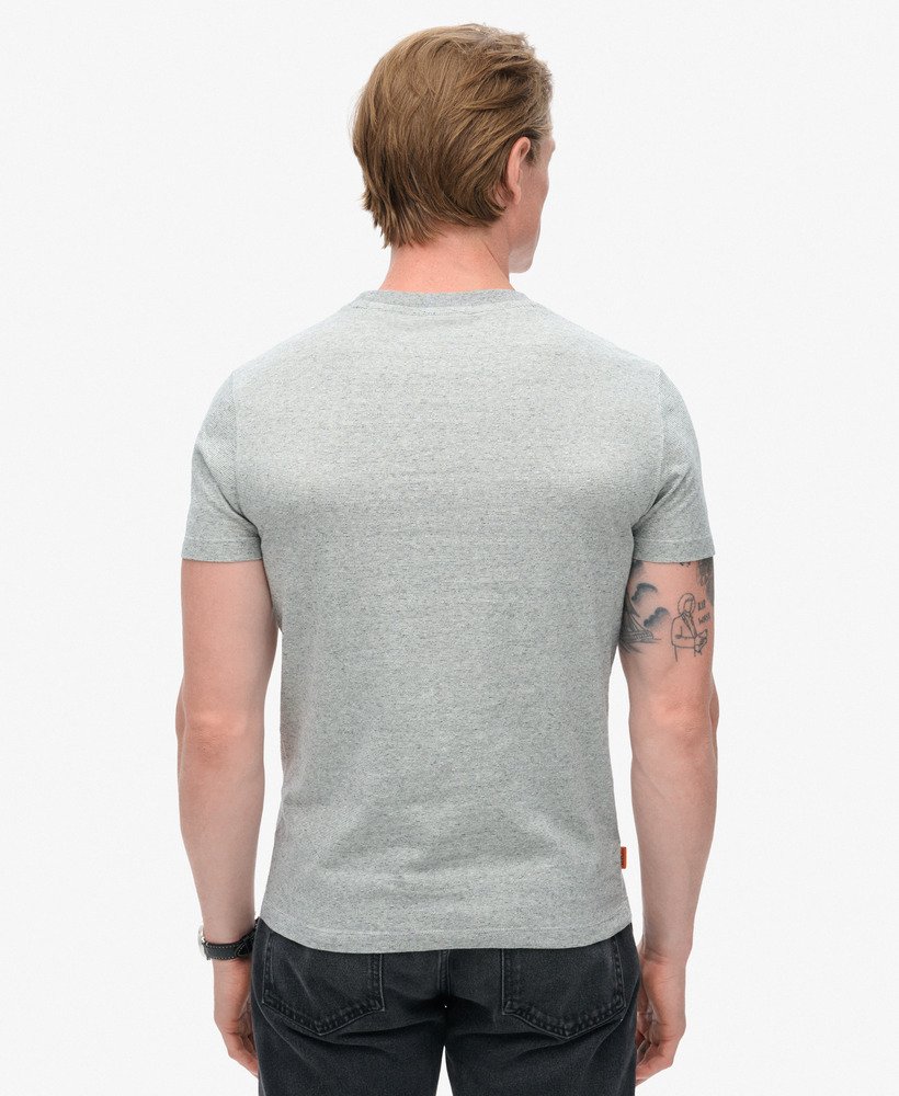 camiseta essential logo em algodão orgânico cinza claro grindle feeder