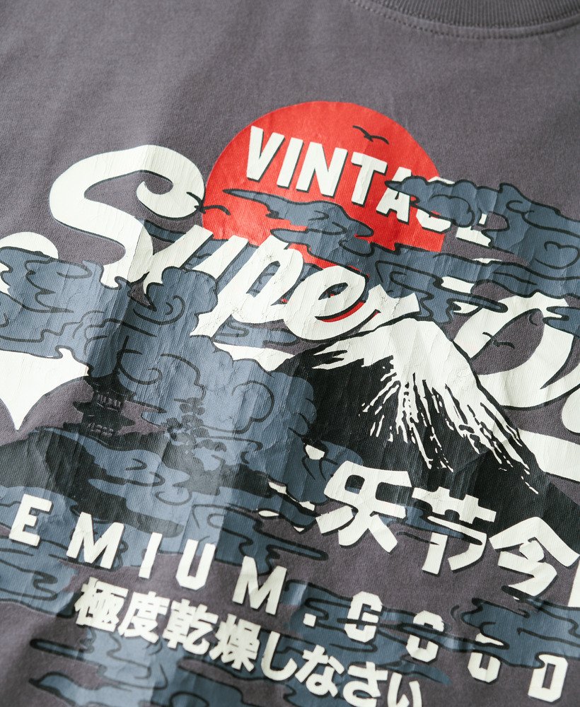 camiseta tokyo graphic em cinza escuro