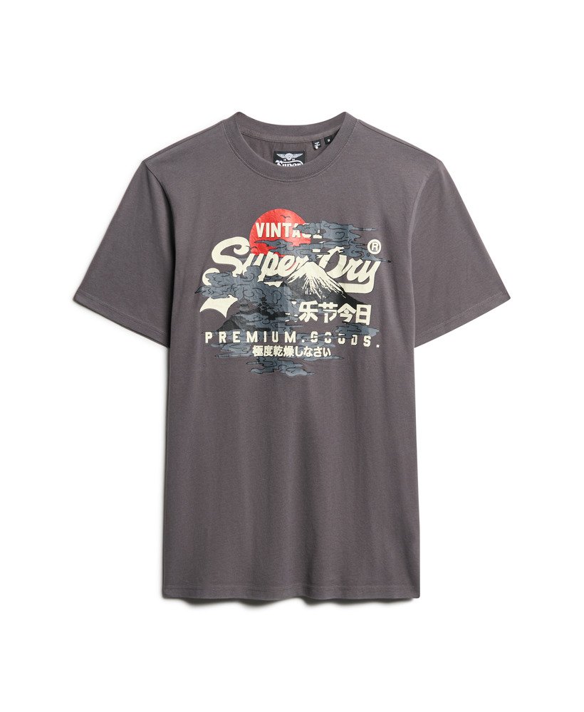 camiseta tokyo graphic em cinza escuro
