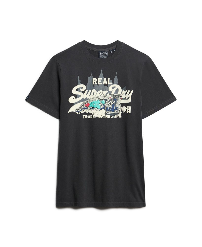 camiseta gráfica de nova york em blackboard