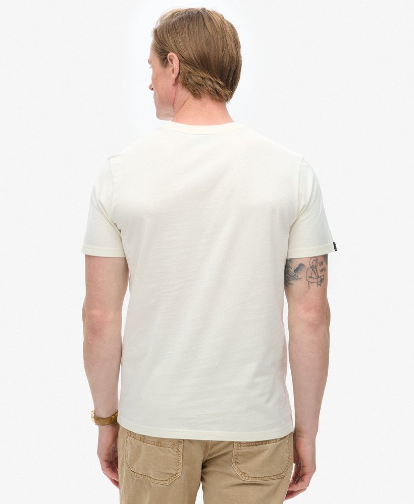 camiseta gráfica new york na cor off white
