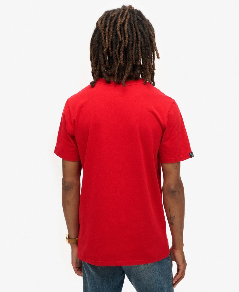 camiseta gráfica new york graphic na cor vermelho risco
