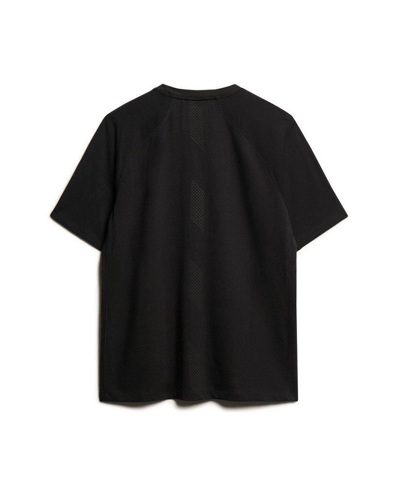 camiseta relaxed com logo de tecnologia na cor preta