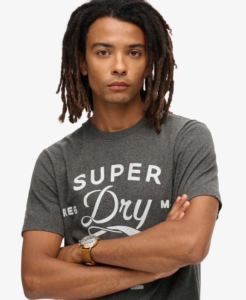 camiseta copper label workwear na cor cinza cascalho surplus gravel grey grit