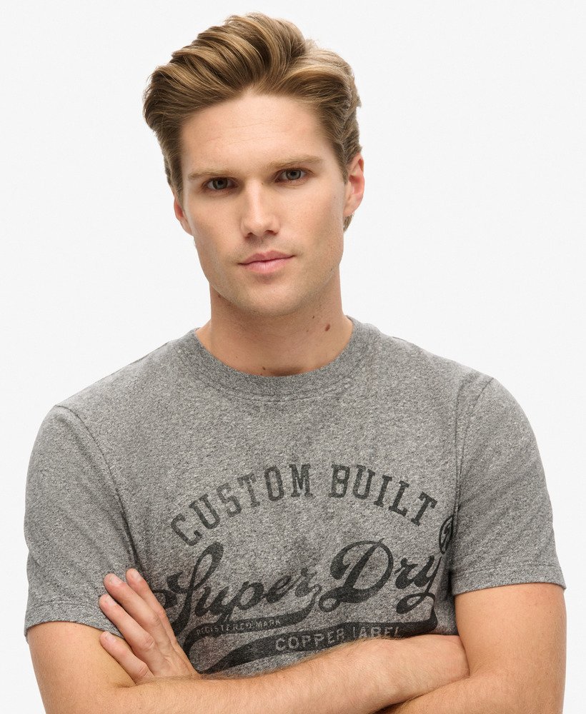 camiseta copper label workwear na cor cinza claro true grit