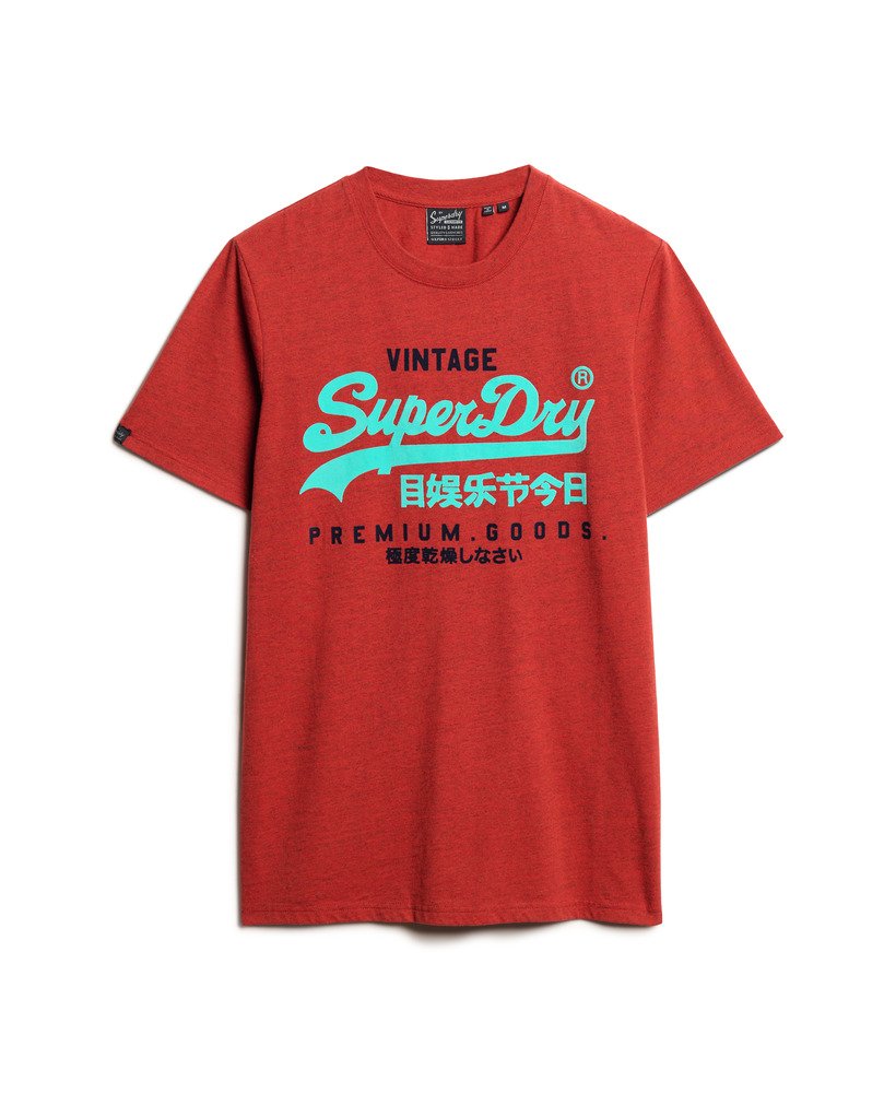 camiseta duo vintage logo na cor alakarna red grit