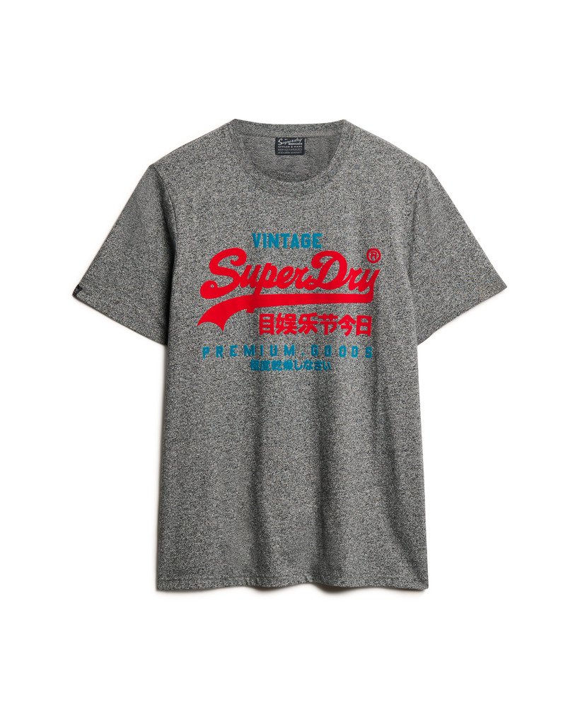 camiseta duo vintage logo na cor karst black mega grit