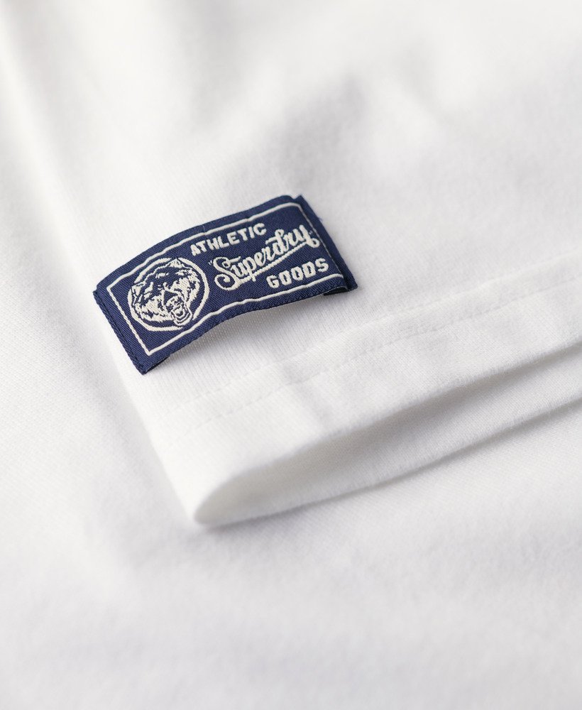 camiseta universitária vintage com estampa em estilo Óptico