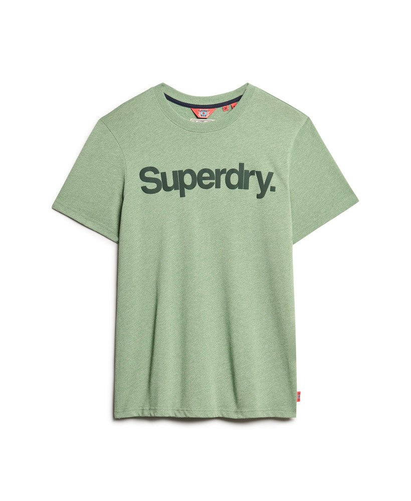 camiseta clássica vintage core logo na cor verde portland grit