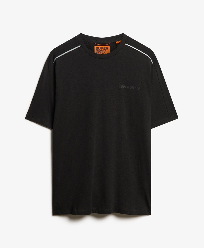 camiseta tech logo relaxed na cor pretarefletiva