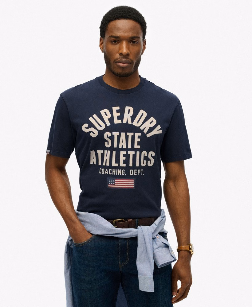 Camiseta Vintage Esportiva Essencial com Estampa