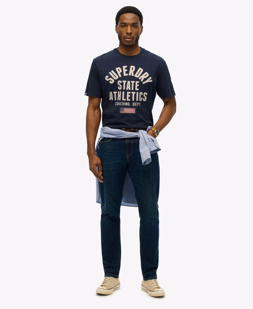 Camiseta Vintage Esportiva Essencial com Estampa