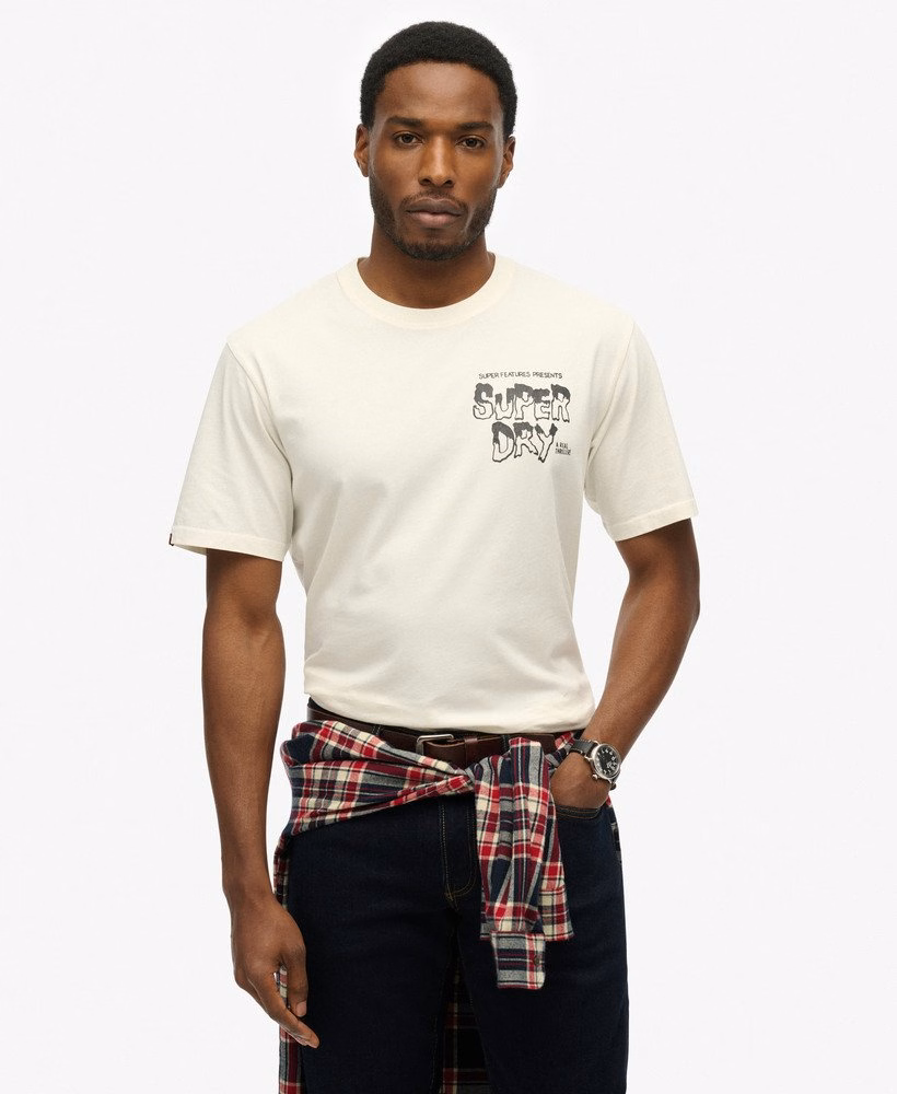 Camiseta folgada com estampa de filme B