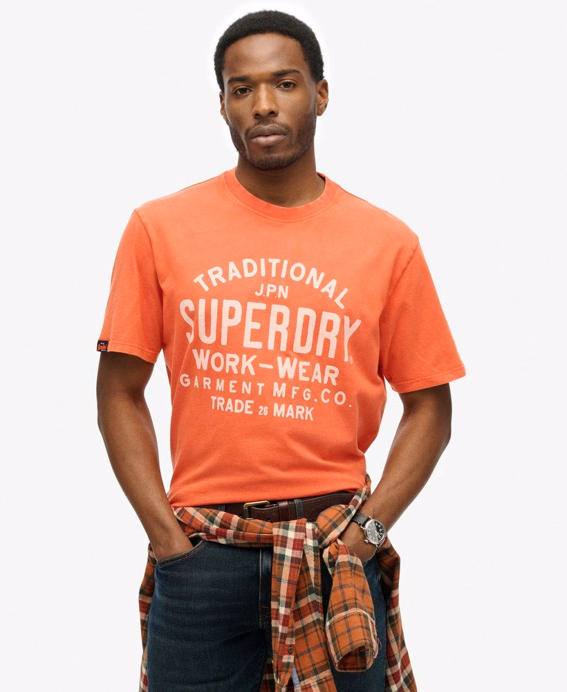 Camiseta de trabalho para produtos fabricados