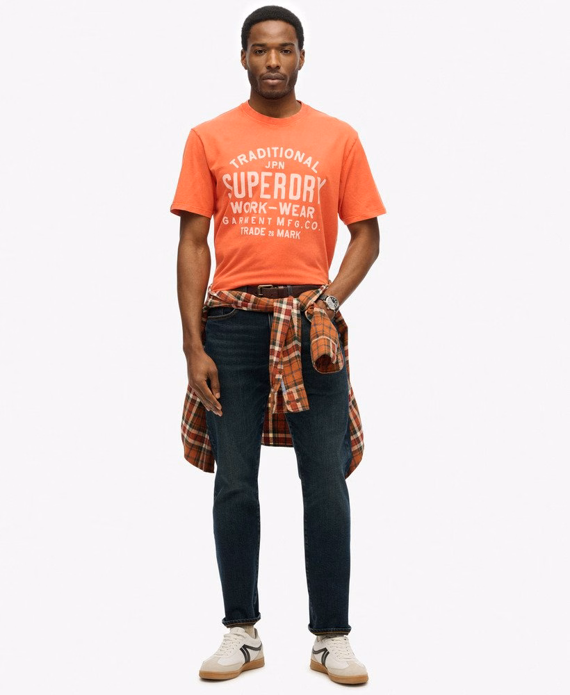 Camiseta de trabalho para produtos fabricados