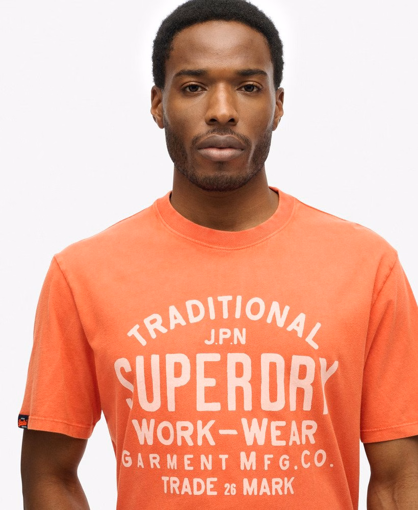 Camiseta de trabalho para produtos fabricados