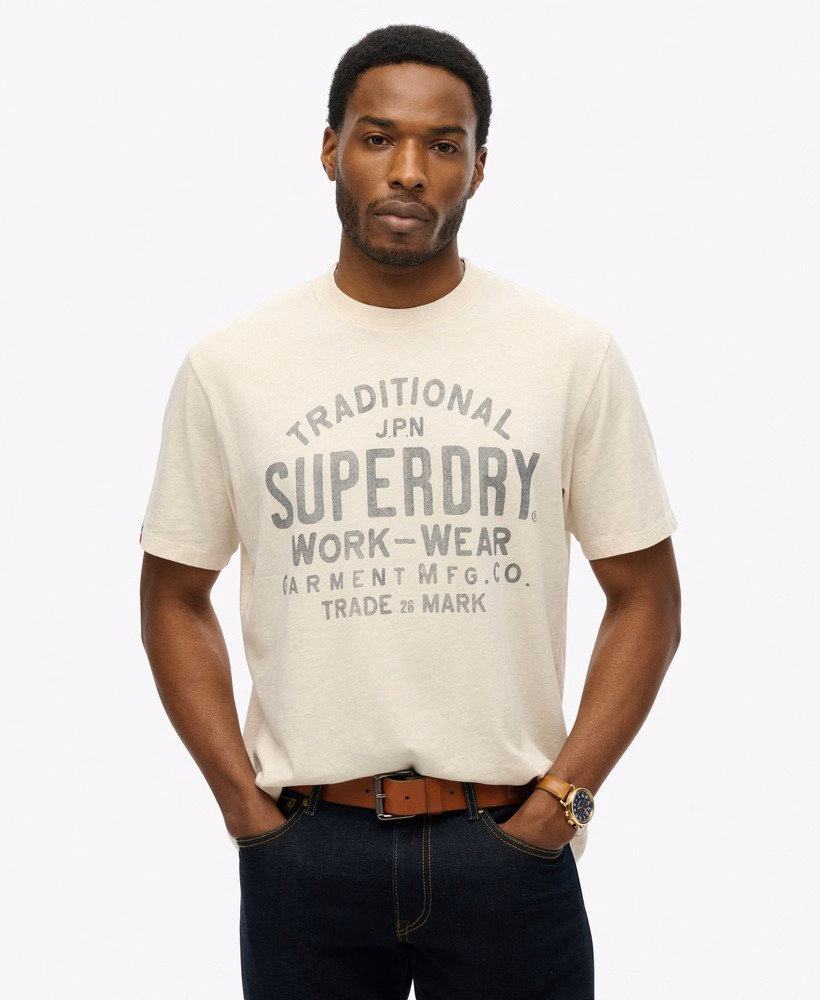 Camiseta de trabalho para produtos fabricados