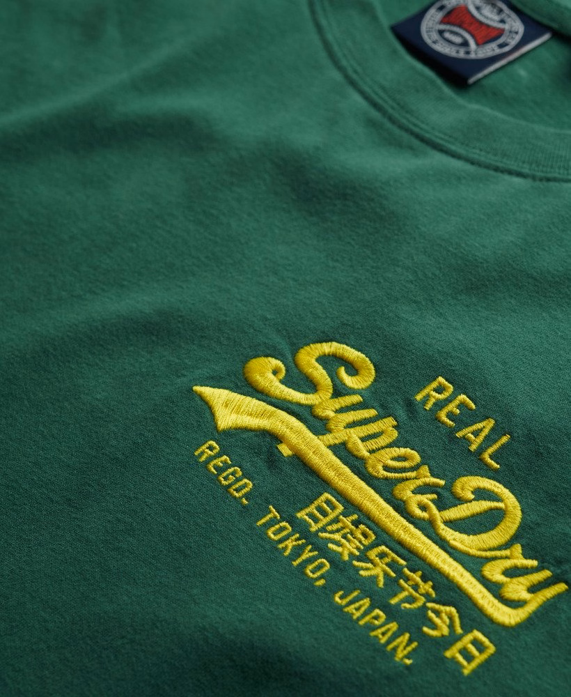 Camiseta Relaxada com Logo Vintage Bordado