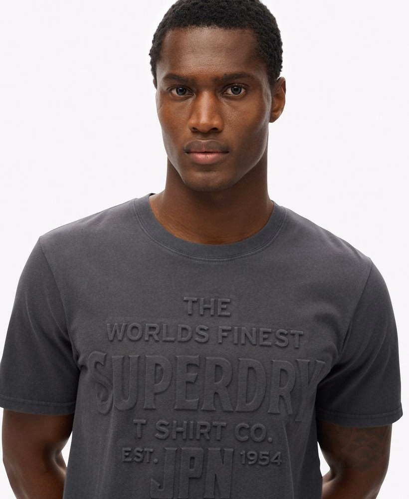 Camiseta Workwear Relaxed com Estampa em Relevo